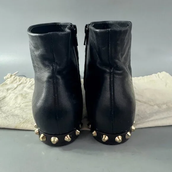 Authentic Balenciaga Leather Studded Accents Boots, Size 38 - Picture 6 of 15